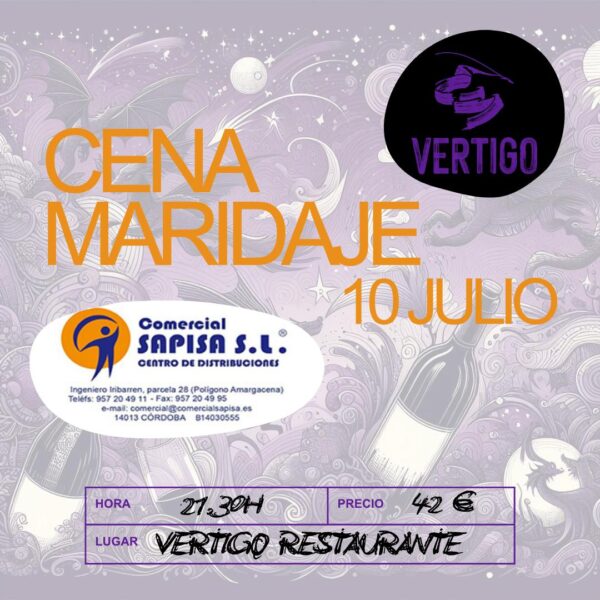 Cena Maridaje - 10 de Julio
